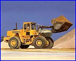 Earth Mover and Aggregate Material